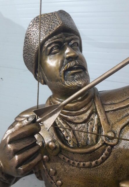 Okçu heykeli çalışması